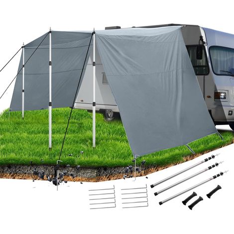 Van awning, caravan, 4 x 2.4 m, van, awning, camping car blind, piping rails (4-7 mm), veranda per caravan, awning for camper vans, caravans (1/5)