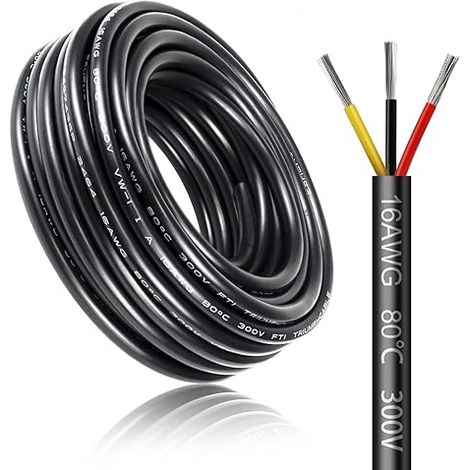 Electrical Cable 16 AWG 3x1.5mm² 3 Core Cable Tinned Copper PVC (1/5)