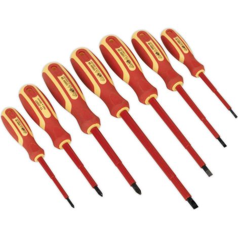 Jeu de tournevis d'électricien Vde de 7 embouts (1/5)