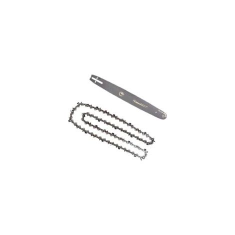 Jeu de chaîne avec guide-chaîne de 50 cm (20 pouces) et 2 chaînes de 76 maillons pour tronçonneuse A-Crezuo