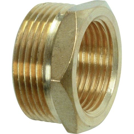 Meister Cornat Messing Reduzierstück AG 1 1/4 + IG 1 Schraubfittings