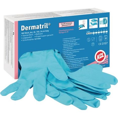Honeywell Einweghandschuh Dermatril 740 Gr. 11, Box a 100 Stück
