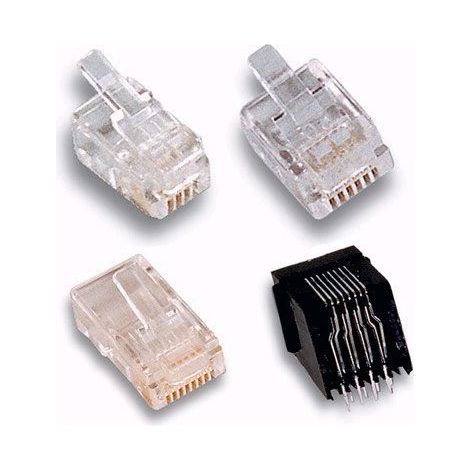INTELLINET Plug Telefonici Maschio Plug 6 poli 4 contatti conf. 10 pz