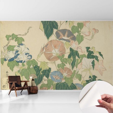 Carta da parati autoadesiva - fotomurale - decorazione parete - stile elegante - decorazione casa - Eleganza floreale 416x254 cm (1/5)