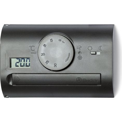 Thermostat rotatif digital mural Black Finder Series 1T.41.9.003.2000
