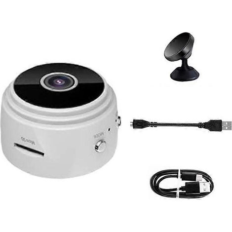 Caméra WiFi HD 1080P Vision Nocturne Infrarouge Angle Large Sensible Surveillance Bébé Maison, Taille Compacte, Moniteur (1/5)