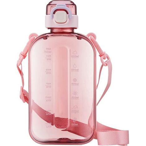 Borraccia sportiva, borraccia fitness, borraccia a prova di perdite da 750 ml per viaggi, picnic, campeggio, escursionismo (1/5)