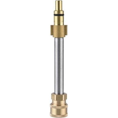 Adaptateur rapide haute pression pour canon à mousse – compatible Lavor, raccord 6 mm, acier inoxydable, lot de 1 (1/4)