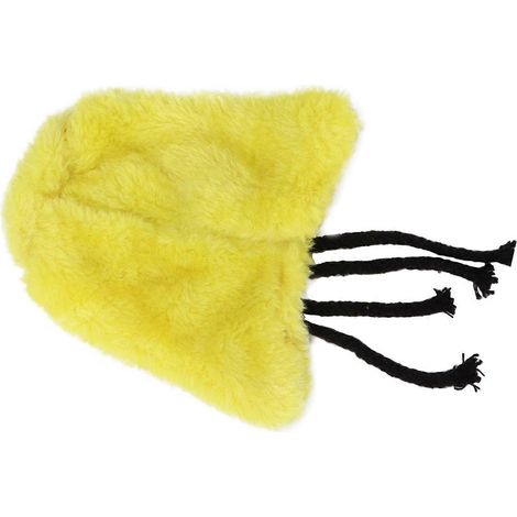 Coin douillet pour oiseaux, lavable à la main, pliable, en peluche, avec couverture douillette pour cage, couleur citron moyen. (1/2)