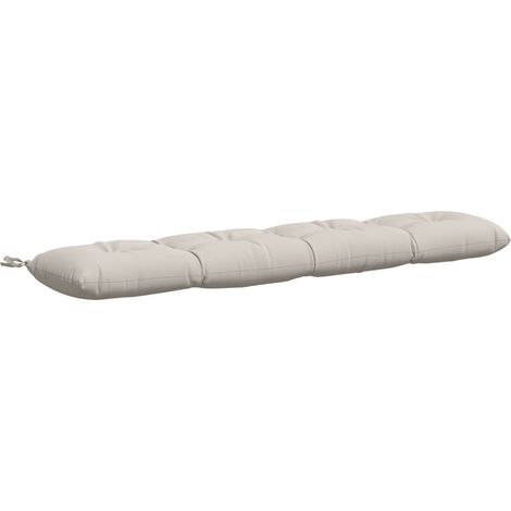 Cojín de banco VIANEN 100% Poliéster Blanco 160 x 30 x 12 cm vidaXL (1/5)