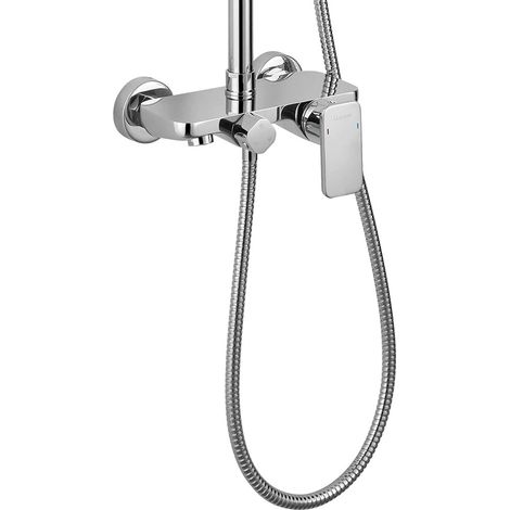 Kibath Grifo Columna Ducha monomando DUA acabado CROMO brillo fabricado en latón (1/5)