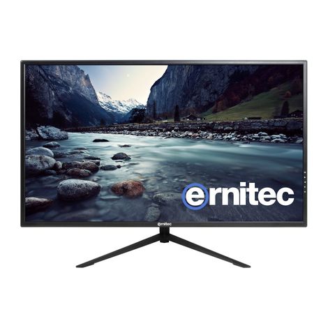 Monitor Full HD da 32" per monitoraggio 24 ore su 24, 7 giorni su 7, per Ernitec.