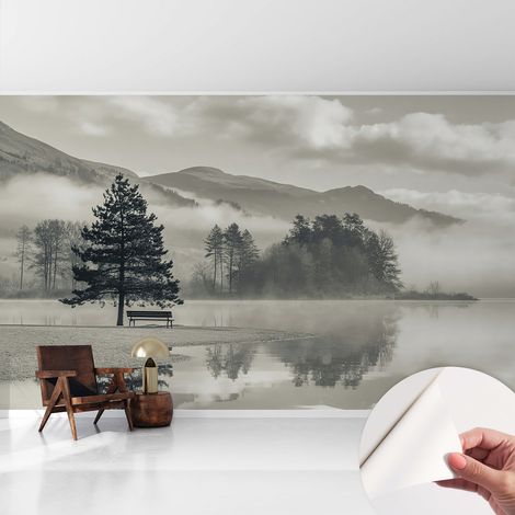 Papier peint autocollant avec imprimé pour décoration intérieure pour rénovation a motif Paysage romantique 416x254 cm (1/5)