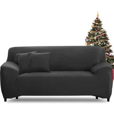 Keyoung – Copridivano elasticizzato a 3 posti – Rivestimento elastico lavabile – Antiscivolo con braccioli – Protezione completa contro macchie e strappi (1/5)