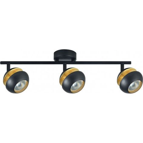 FAB 142093009  Regleta Beethoven 3xgu10 Negro/oro  14x48,5x8,5 Cm (1/2)