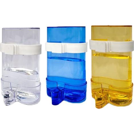 Distributeur Alimentaire - Distributeur D'eau Automatique Pour Oiseaux - Fixation Par Clip Sur Cage - 3 Pièces (1/5)