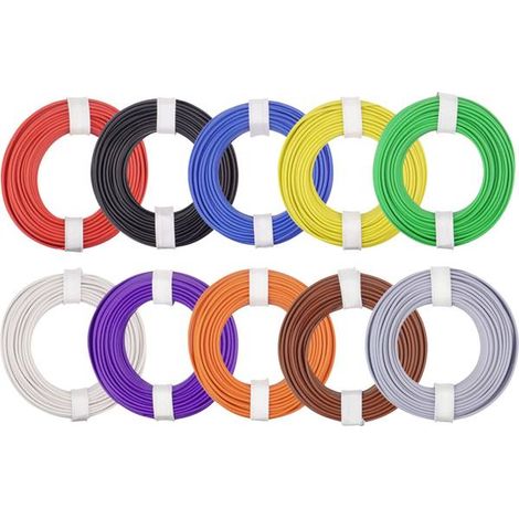 Donau Elektronik 125-MIX Cavo per cablaggi 1 x 0.25 mm² Multicolore 1 KIT