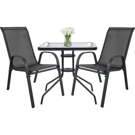 Ensemble repas - leobert - islandsofia - gris foncegris - 60 cm - 3 pieces 211770321