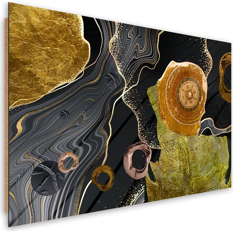 Quadro deco panel, Astrazione della trama in marmo - 60x40 (1/5)
