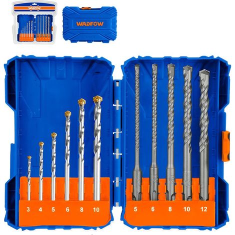 Juego 11 Brocas Para Pared Sds Plus WADFOW WMJ6511