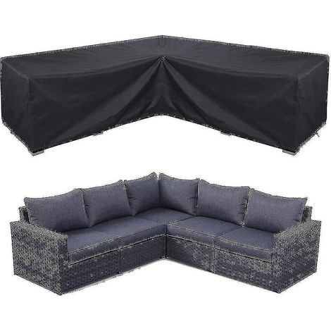 Housse imperméable pour canapé d'angle, ensemble de mobilier de jardin, housse pour mobilier d'extérieur modulable (1/4)