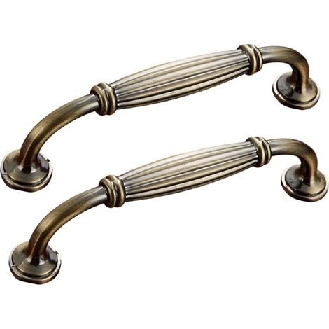 Boutons de placard en alliage de zinc - Poignées de tiroir vintage - Poignée décorative pour placard de cuisine, armoire, meubles - Poignées et boutons pour commode vintage (1/4)