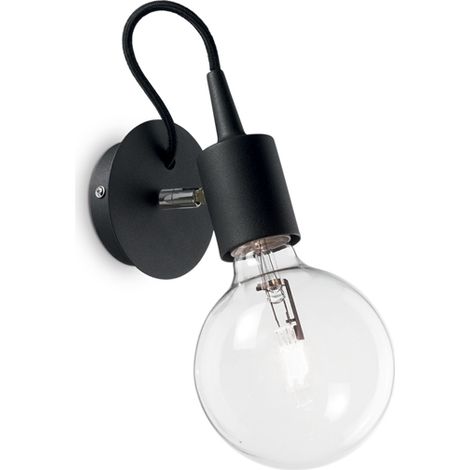 LAMPADA DA PARETE EDISON AP1 NERO (1/3)