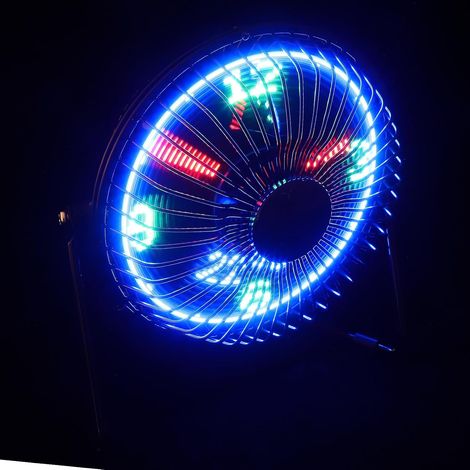Gadpiparty Mini Ventilateur USB en Métal Horloge LED (1/5)