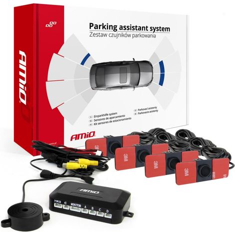 Kit sensori di parcheggio per telecamera e display LCD interno 16,5 mm amio-02993