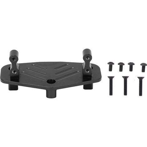 Lenkservohalterung aus Aluminiumlegierung, Basis für Losi LMT 1/8 Truck-Modifikationsteile, schwarz (1/5)