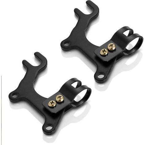 Adattatore per freno a disco per bicicletta, 2 pezzi, supporto per telaio per freno a disco per bicicletta MTB, supporto regolabile per rotore del freno a disco per bicicletta, nero 20 mm
