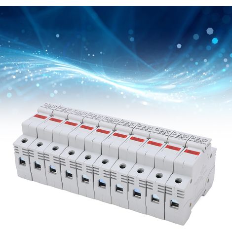 BERM RT18-32X Schienen-Sicherungshalter mit LED-Anzeigeleuchte, Sicherungskern, Kupferteilen, 500–690 V, 1-polig (1/5)