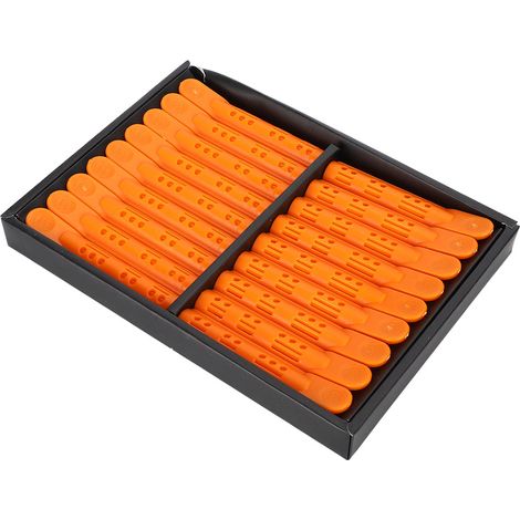 18 bigoudis professionnels pour permanente, outil de coiffage pour cheveux ondulés et bouclés à domicile (orange) (1/5)