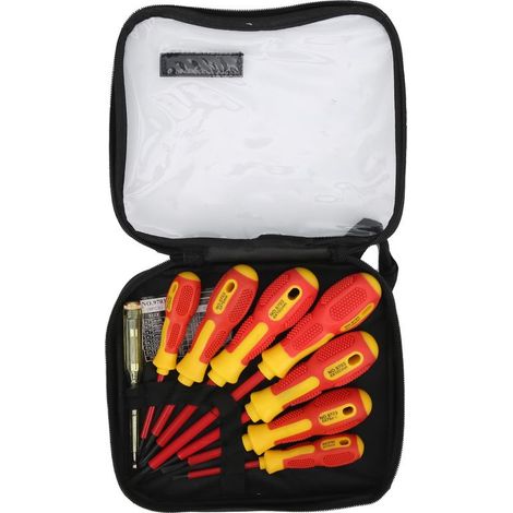 kit tournevisEnsemble de 7 Tournevis Isolés 500V Haute Durabilité avec Pochette Portative (1/5)