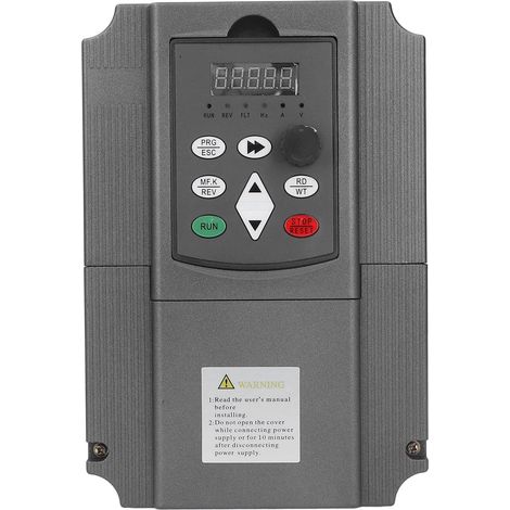 Contrôleur de Vitesse de Moteur 7.5KW Fréquence Variable Monophasé 220V à Triphasé 0‑380V, Onduleur (1/5)