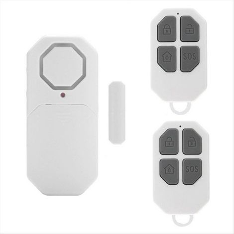 Alarme Porte Fenêtre Sans Fil - 140 dB - LED Clignotante - Mode Antivol Accueil SOS - Autonomie 1 An - Blanc (1/5)