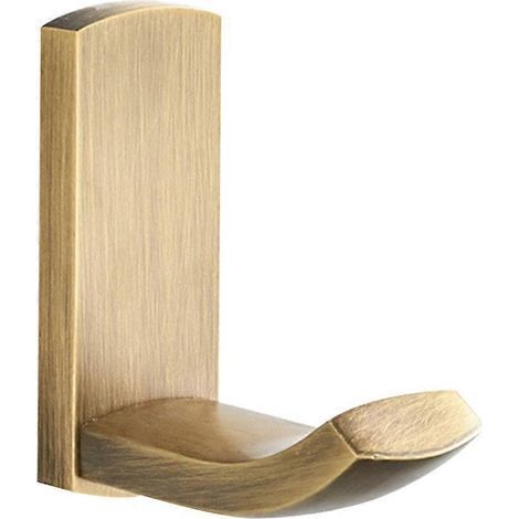Patère murale en laiton robuste, porte-manteau, porte-serviettes et peignoirs pour salle de bain, cuisine ou garage (bronze)-7.00X6.80X2.80CM (1/4)