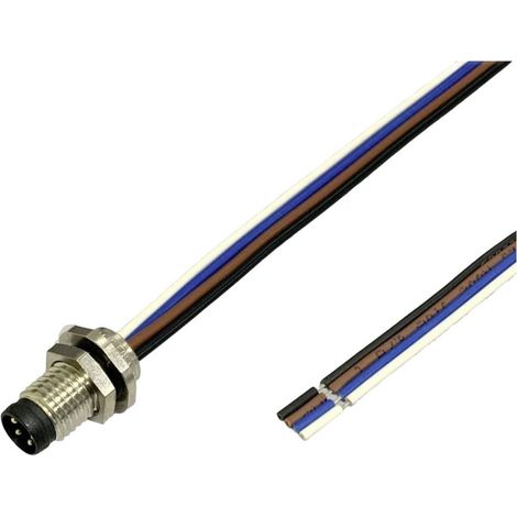 BKL Electronic 2701004 Fiche encastrée pour capteur/actionneur M8 0.2 m Nombre de pôles: 4 1 pc(s) (1/2)