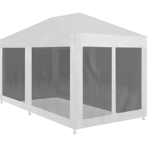 Tente de fête-Tente de réception avec 6 parois en maille 4 x 3 m (1/5)