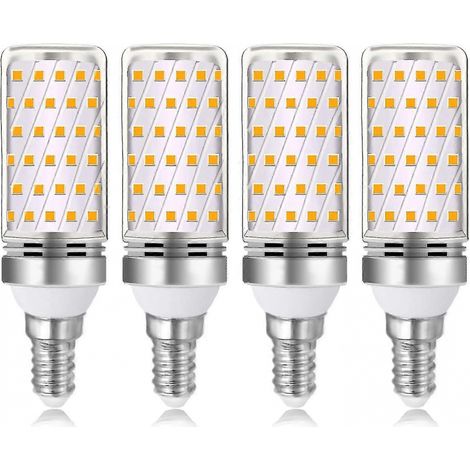 Ampoule LED E14 16 W, blanc chaud 3000 K, 1600 lm, équivalent halogène E14 100 W/120 W, 230 V CA, non dimmable, lot de 4. (1/5)