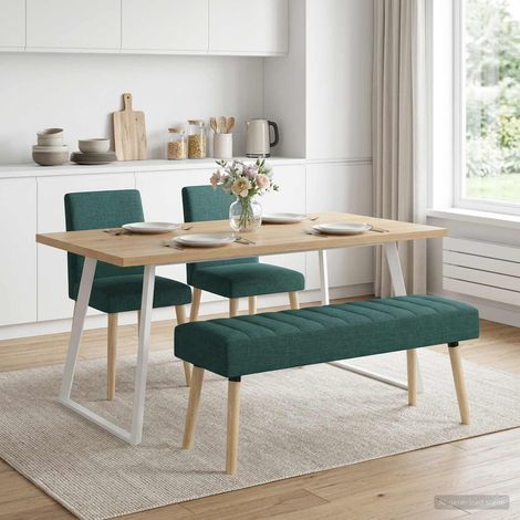 Panchina trapuntata a canale Verde Scuro 110 x 40 x 46 cm vidaXL
