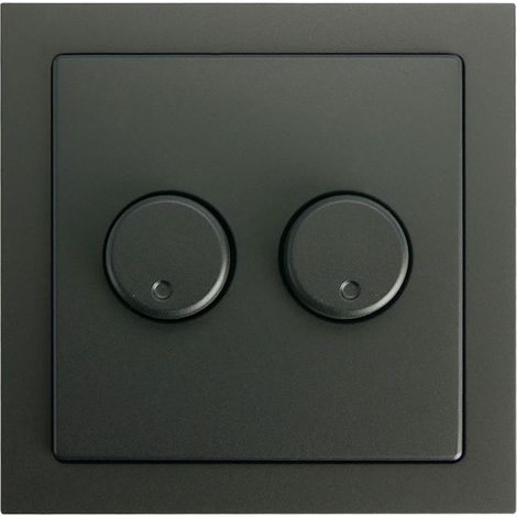 Interrupteur dim duo dimmerknopf dim avec cadre et plaque centrale