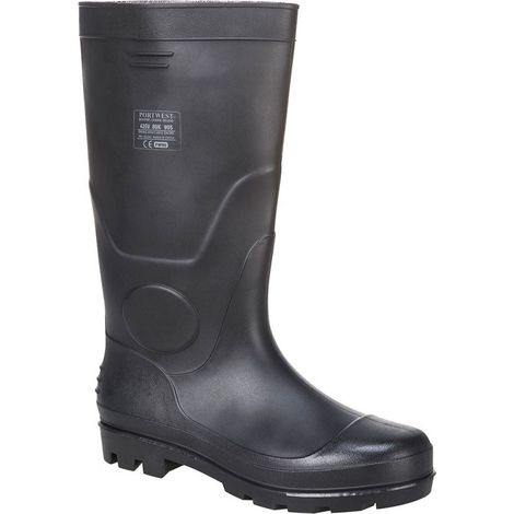 Botte Wellington Pvc Noire T37 Protection Imperméable Tout Terrain - Portwest (1/2)