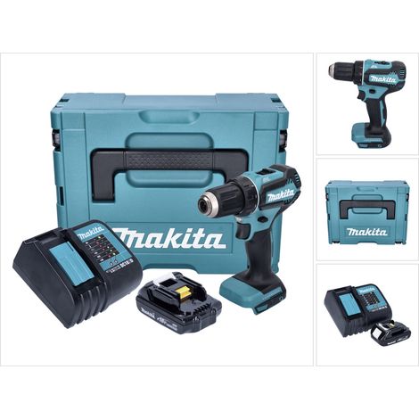 Makita DDF 485 SY1J Akku Bohrschrauber 18 V 50 Nm Brushless + 1x Akku 1,5 Ah + Ladegerät + Makpac