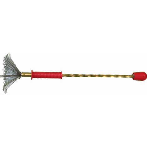 LAVABOTTIGLIE ROTATIVO PULISCI BOTTIGLIE SPAZZOLINO INOX VINO NUOVO FERR 122719 (1/2)