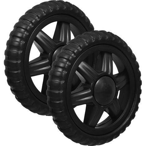2 Pièces Roues De Caddie De Courses Roues De Remplacement Pour Chariot Utilitaire À Plaque Absorption Des Chocs Roulement Fluide Installation Facile Pour Supermarché Marché Bagages (1/5)