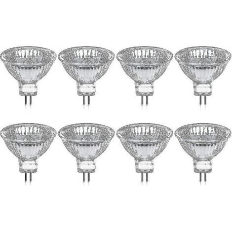 8-pack Halogenlampor Gu5.3 Mr16 35w 12v Dimbar - Varmvit 2800k, 400 lumen, Lås Jz [DB] (1/5)