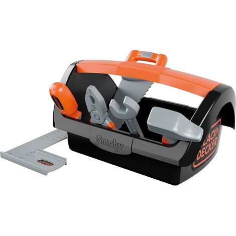Boite à Outils + 6 Outils - Tournevis, scie, Marteau, clé Plate, équerre, Pince Inclus - A Partir de 3 Ans (1/5)