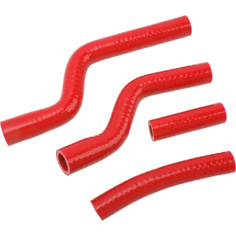 Hochtemperaturbeständiger Silikon-Kühlerschlauch, perfekte Abdichtung, abriebfest, für YZF250 2007–2009, Rot (1/5)