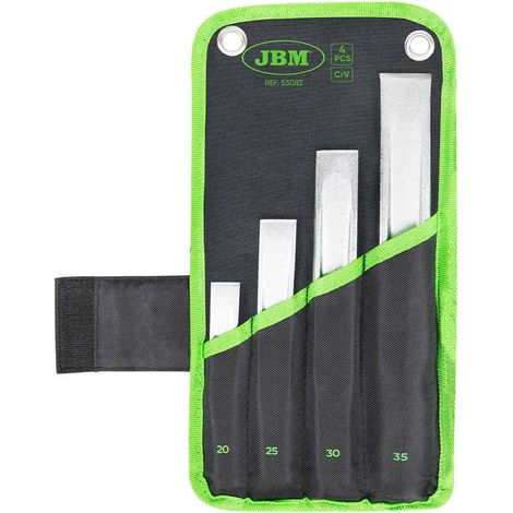 Set di scalpelli JBM set of 4 chisels manici ergonomici cappucci rinforzati